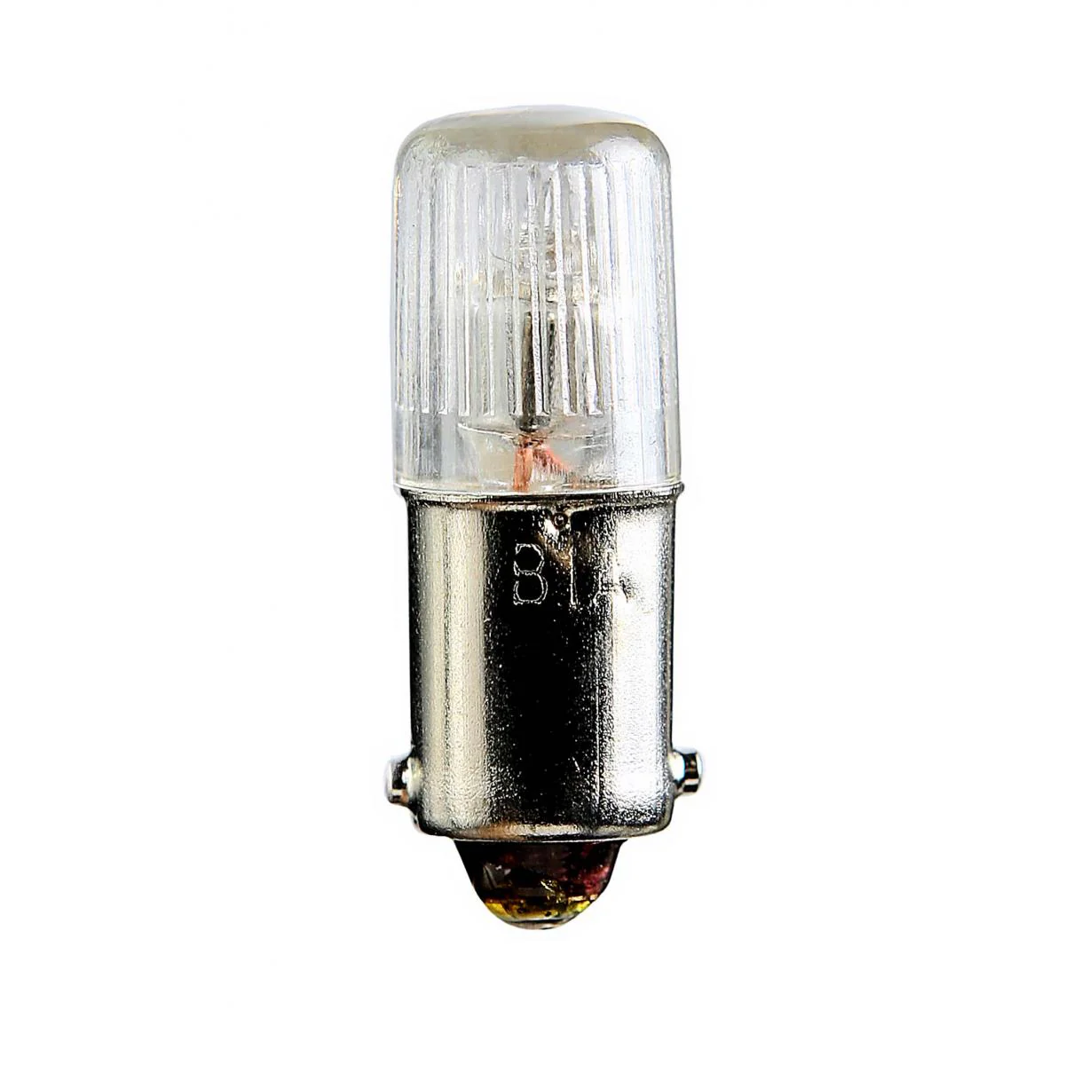 Satco 0.14w T3.25 miniature BA9s Miniature Bayonet base 120v Clear Bulb