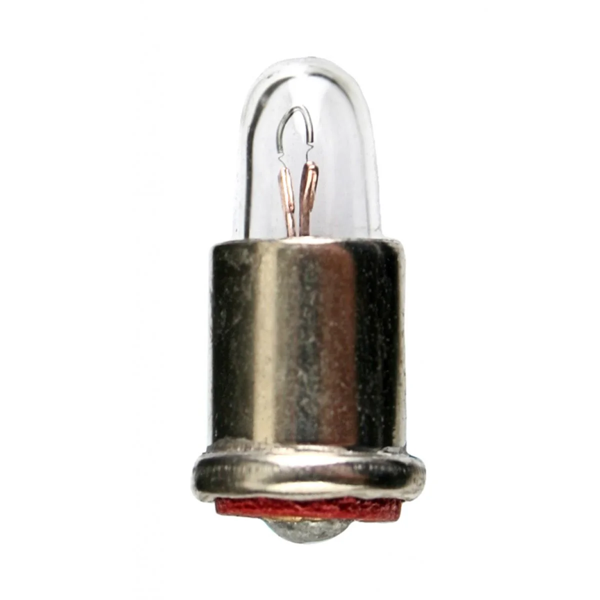 Satco 0.48w T1.75 miniature SX6s Midget Flange base 12v Clear Bulb
