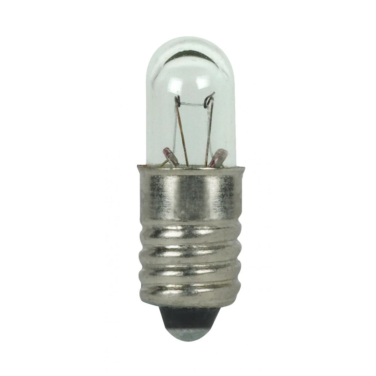 Satco 1.12w T1.75 miniature E5.5 Midget Screw base 28v Clear Bulb
