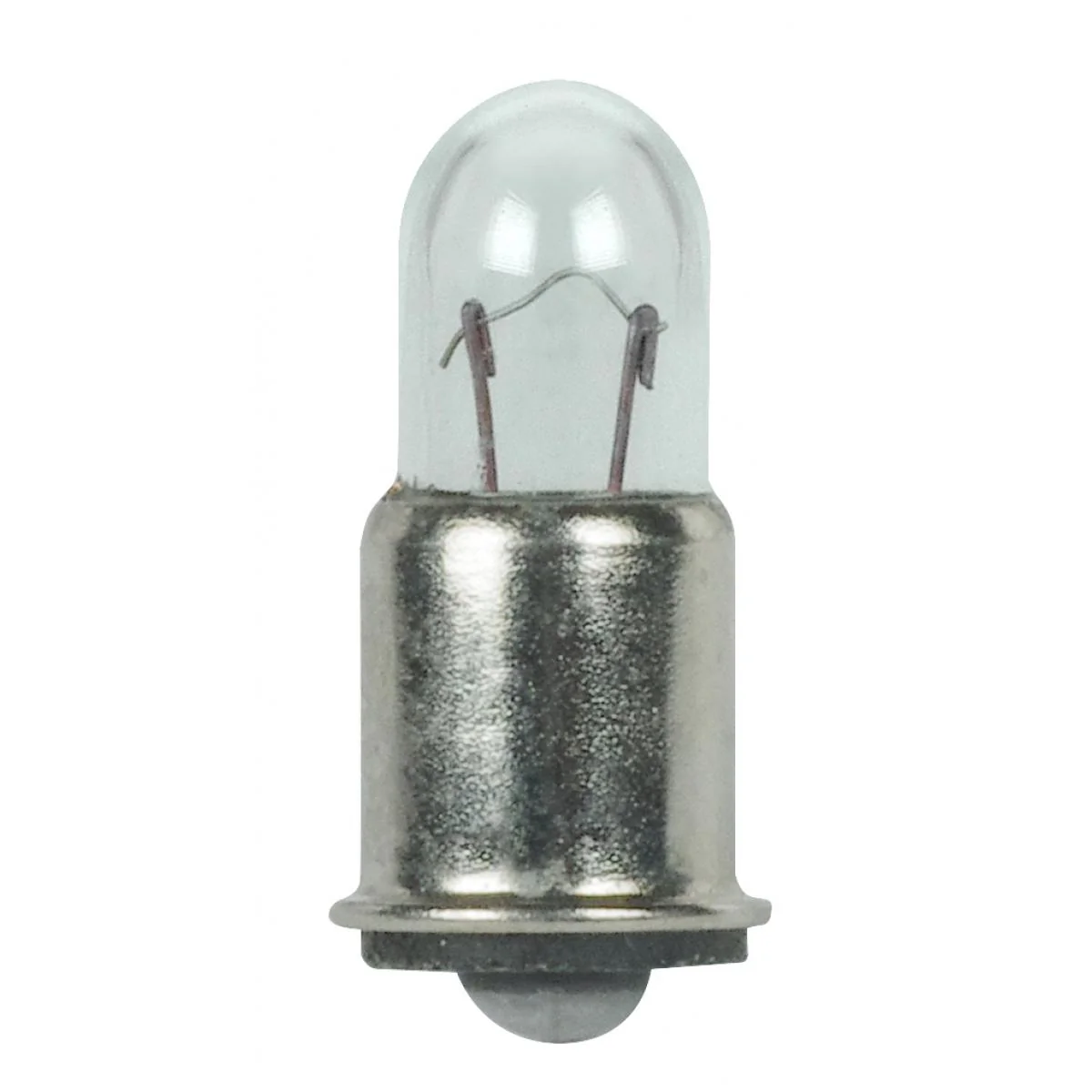 Satco 1.2w T1.75 miniature SX6s Midget Flange base 6v Clear Bulb