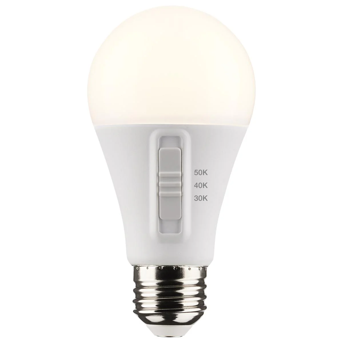 Satco 12w A19 LED 120v CCT Selectable 90 CRI White Finish Bulb - Image 2