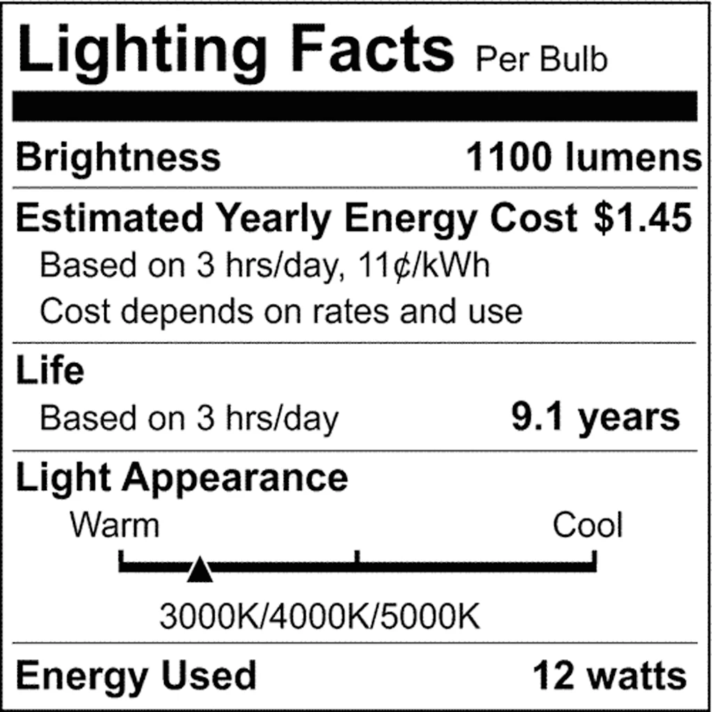 Satco 12w A19 LED 120v CCT Selectable 90 CRI White Finish Bulb - Image 8