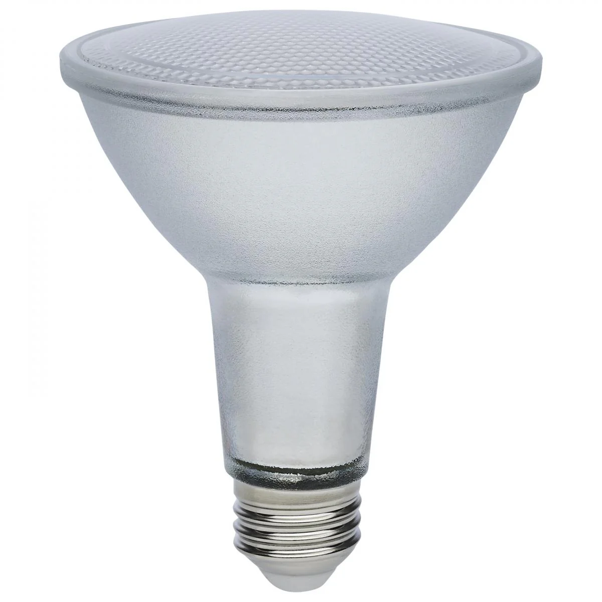 Satco 12w Econo LED PAR30LN 3000K 35deg 120-277v Silver Finish Bulb