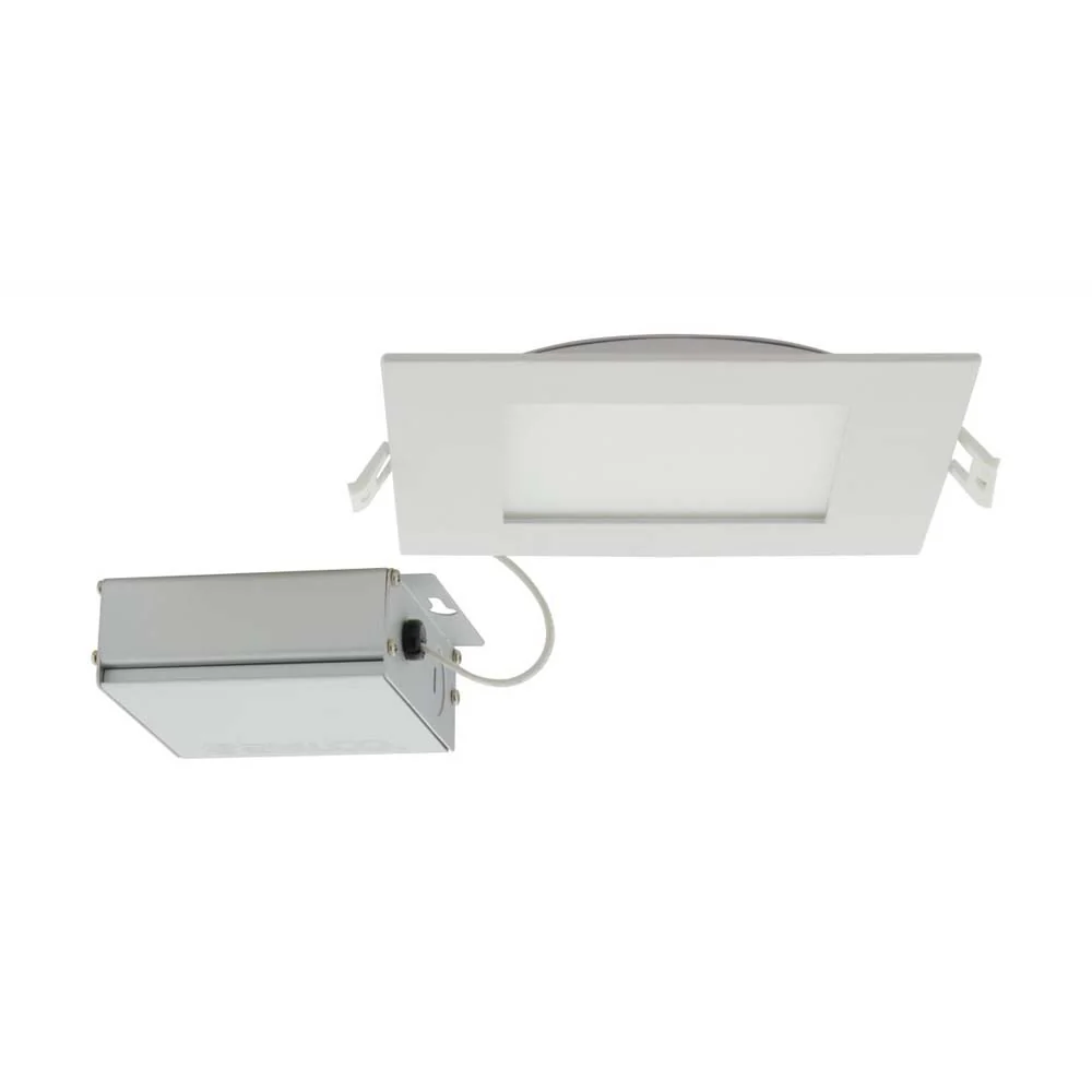 Satco 12w LED 6 inch CCT Selectable 120 volt Direct Wire Square Downlight