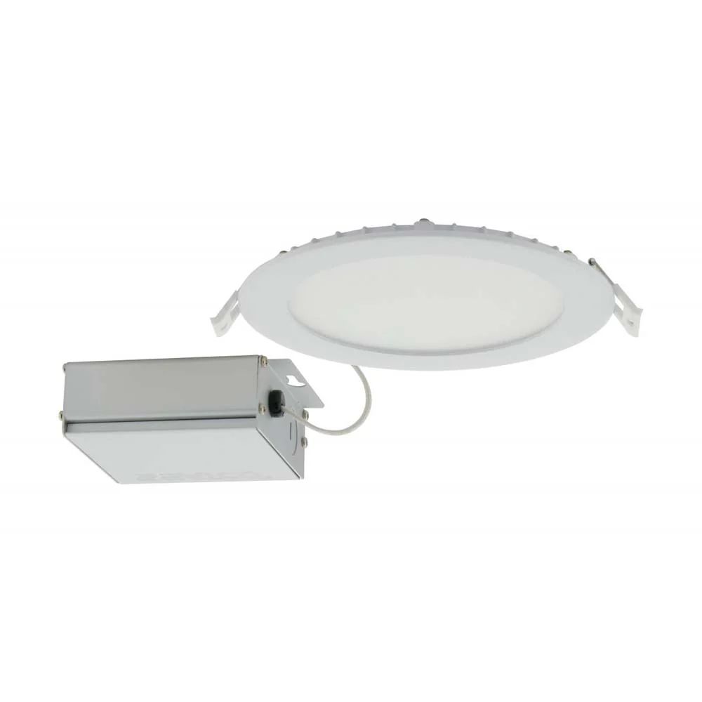 Satco 12w LED 6 inch CCT Selectable 120 volt Direct Wire Round Downlight