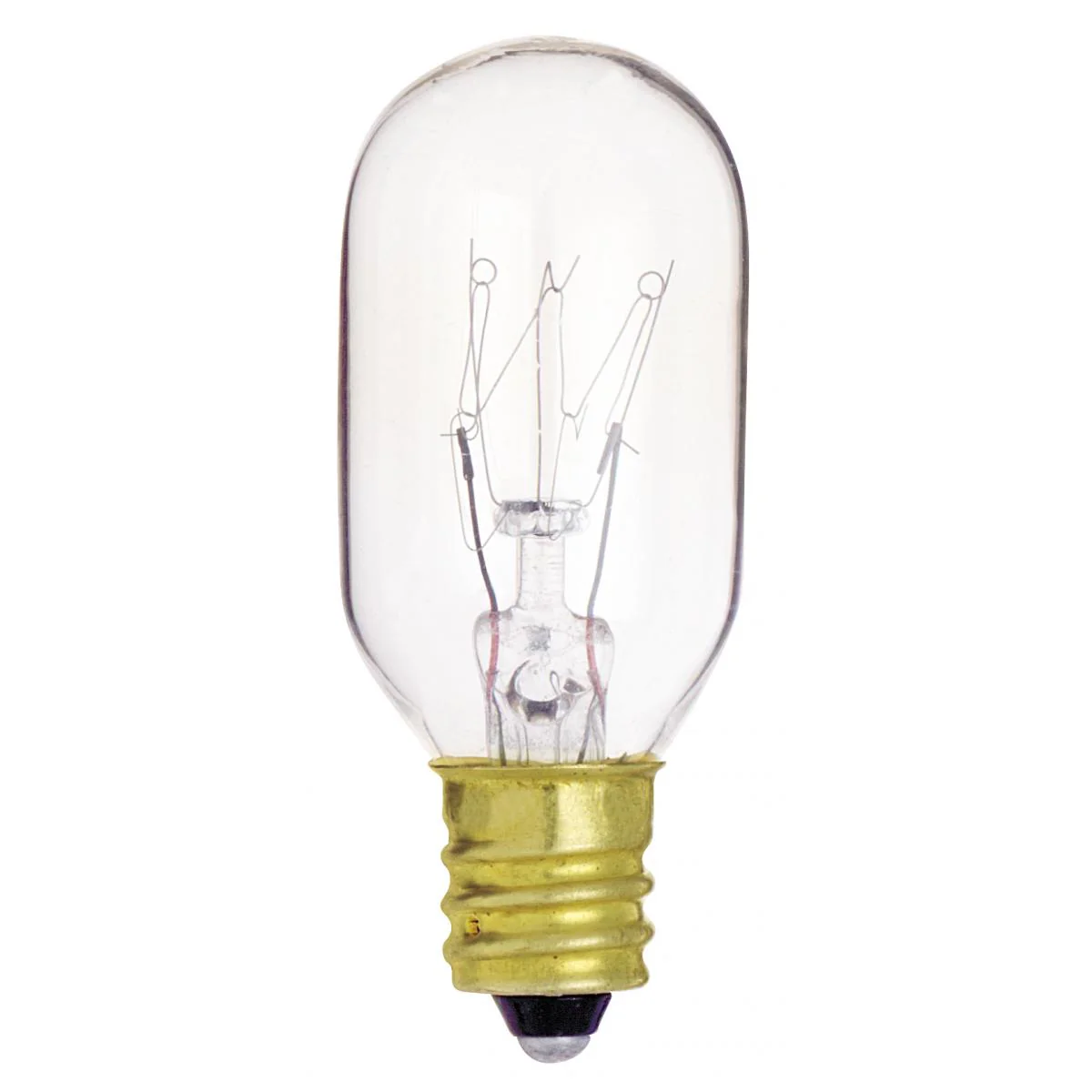 Satco 15w T7 Incandescent 95Lm E12 Candelabra base 130v Clear Bulb
