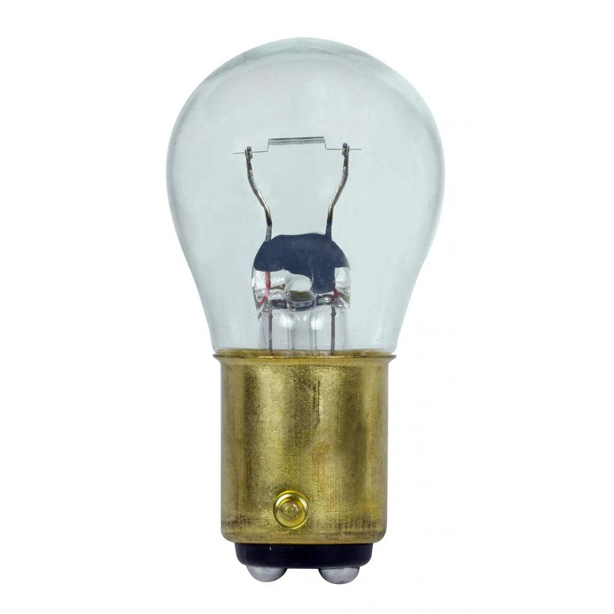 Satco 17W/8.3W S8 miniature BA15d Double Contact base 12.8v Clear Bulb