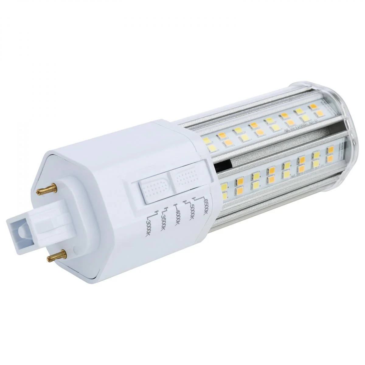 Satco 18w LED PL 2-Pin G24d CCT Tunable 120-277v White Finish Type B Bulb - Image 2