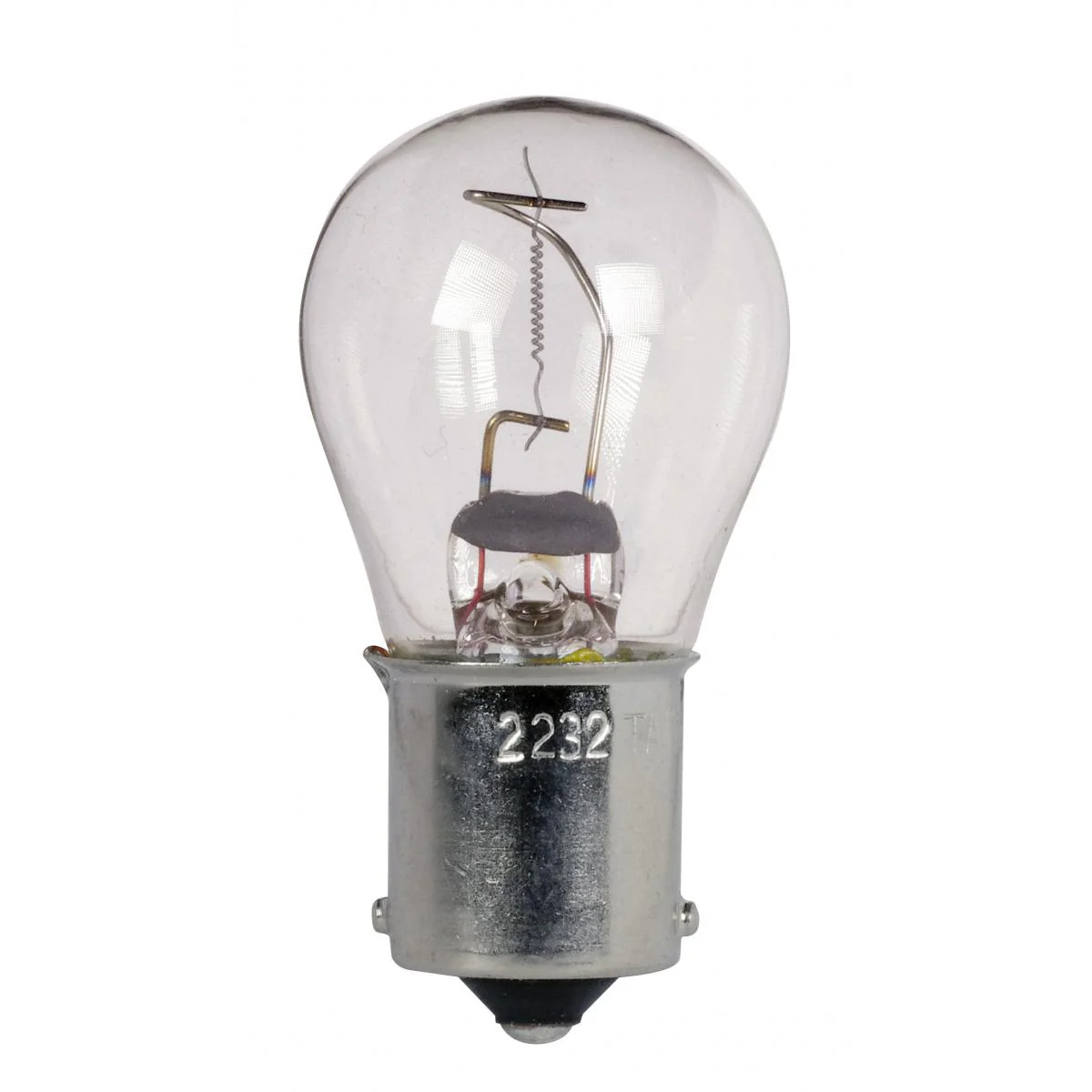 Satco 18w S8 miniature BA15s Bayonet Single Contact Base 28v Clear Bulb