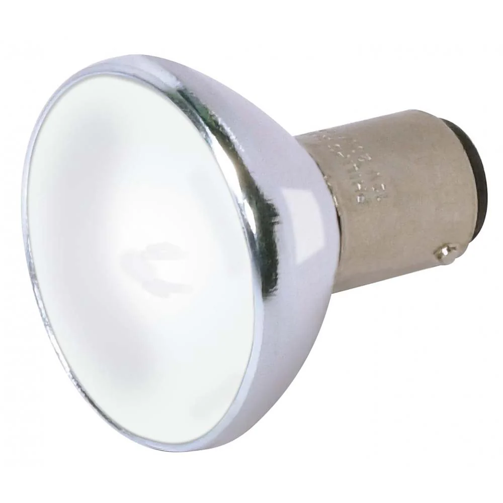 Satco 20w ALR12 GBF Frosted BA15d 12v 1.38 inch Halogen Bulb