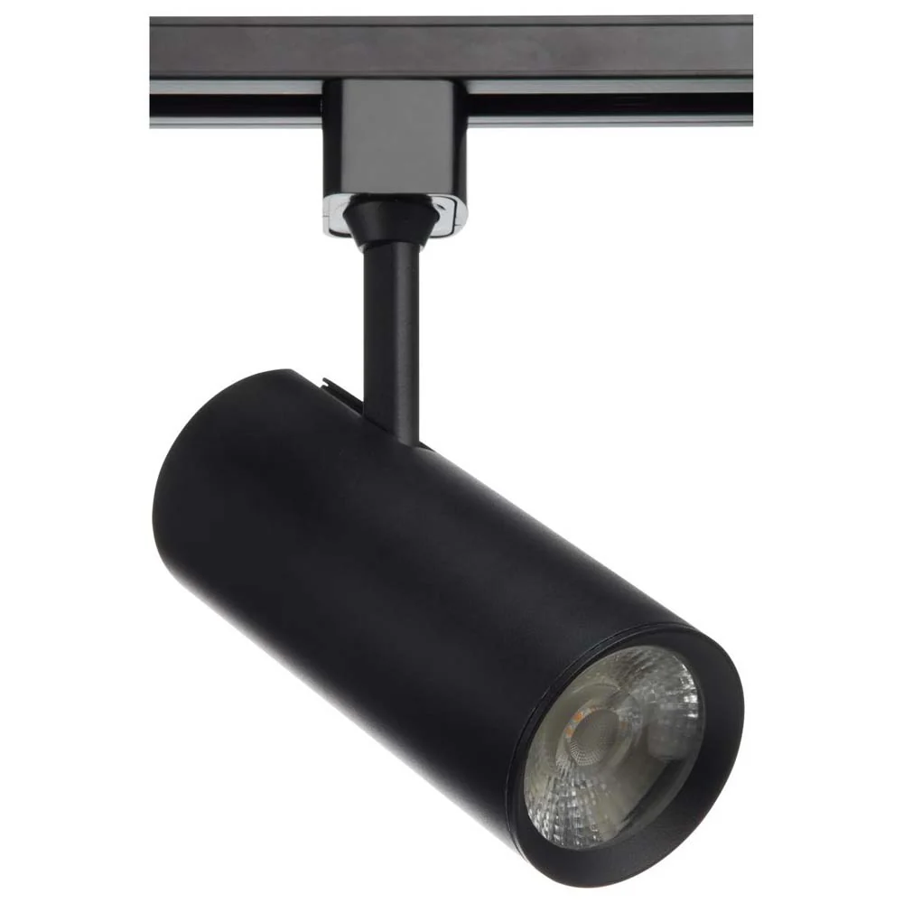 Satco 20w LED Commercial Track Head Black Cylinder 36 Degree Beam Angle 120v