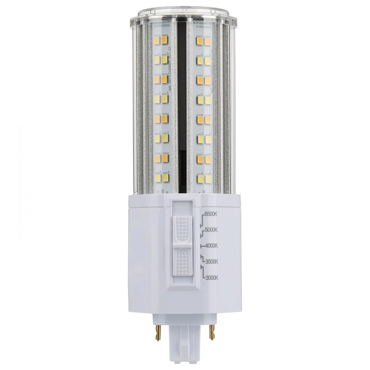 Satco 22w LED PL 2-Pin G24d CCT Tunable 120-277v White Finish Type B Bulb