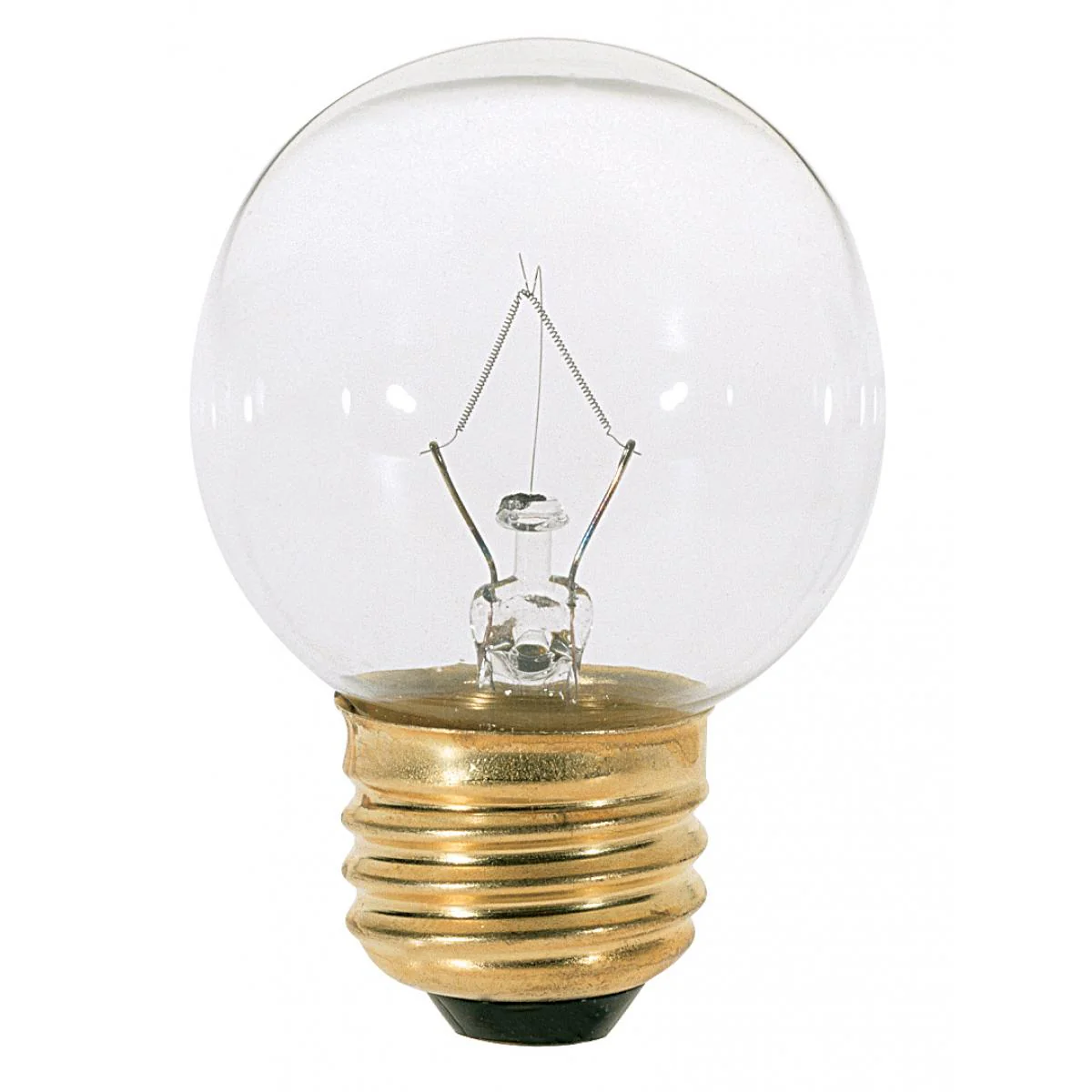 Satco 25w G16 1/2 Incandescent 220Lm Medium base 120v Clear Bulb