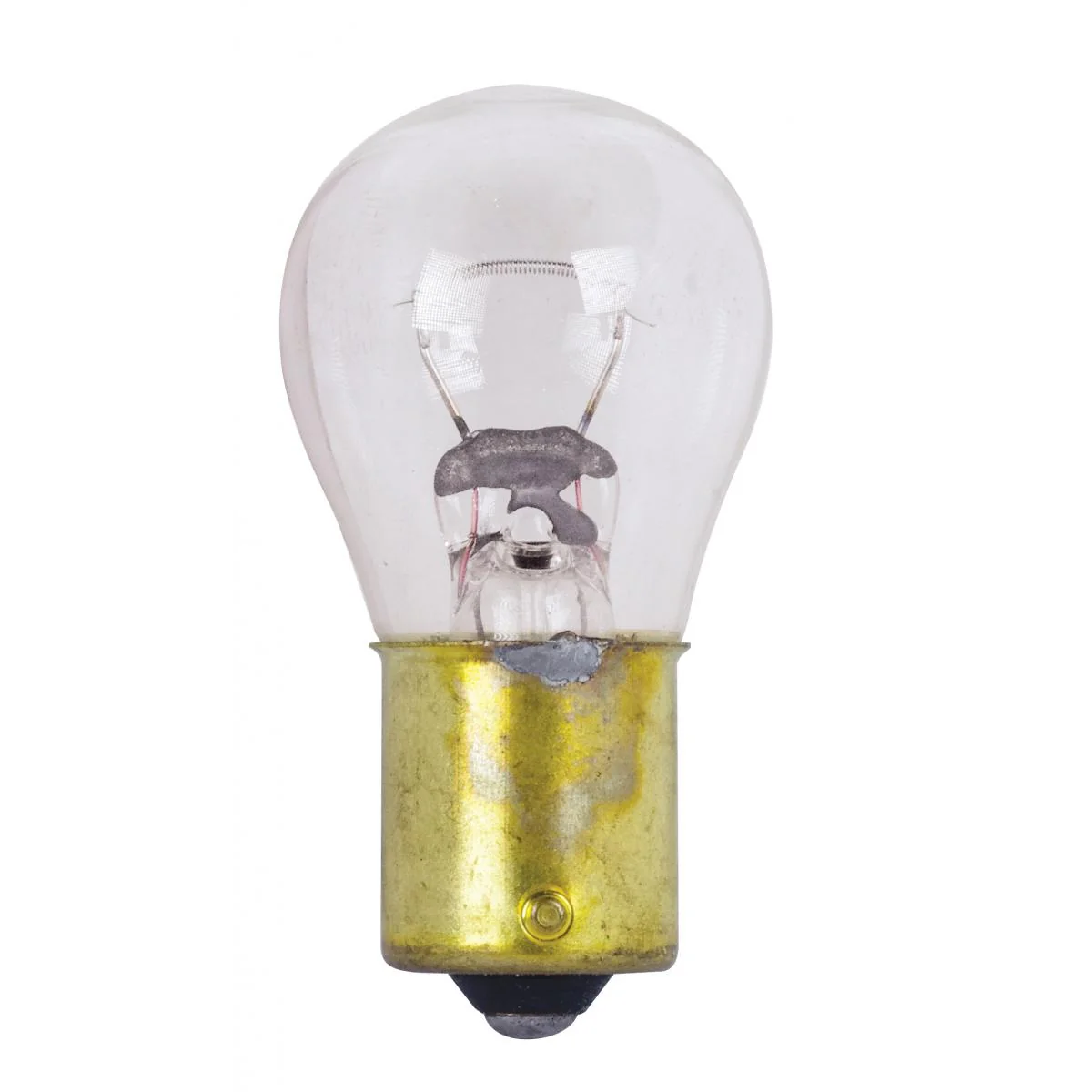Satco 28.5w S8 miniature BA15s Bayonet Single Contact Base 12.8v Clear Bulb