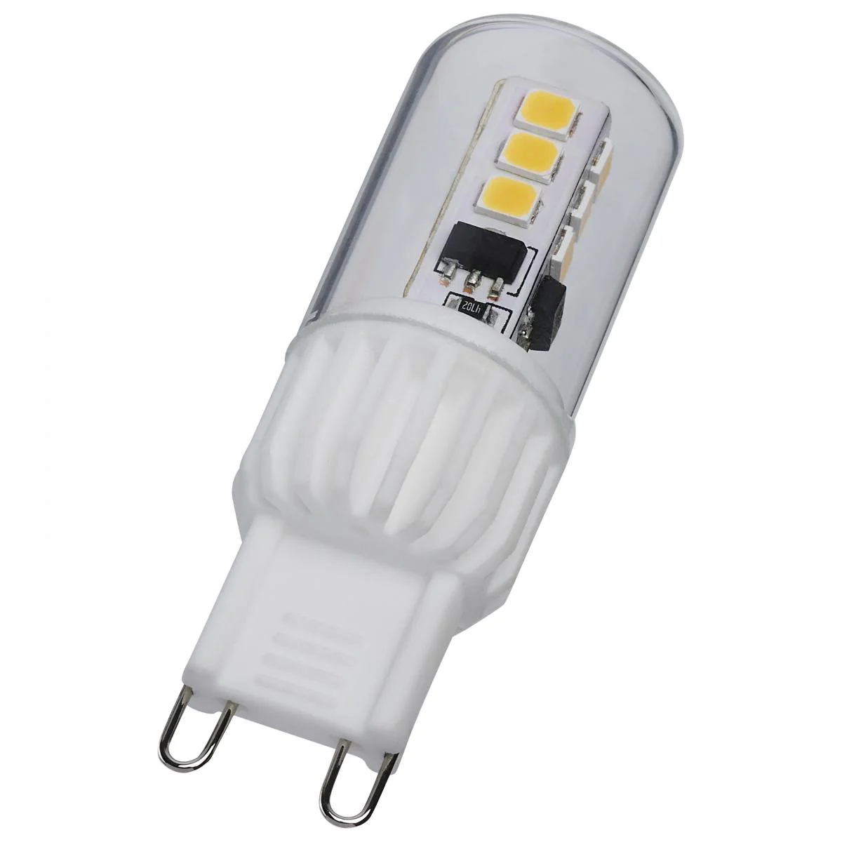 Satco 3.5w Mini LED G9 Double Loop Base 120v 3000K Clear Finish Bulb