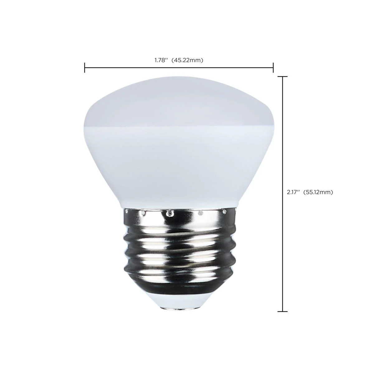 Satco 3.5w R14 LED E26 Medium Base 120v 3000K CCT Frosted Finish Bulb - Image 5
