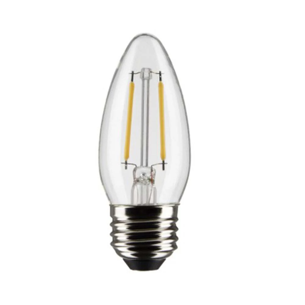 Satco 3w B11 LED 2700K Medium Base Dimmable - 25w equiv