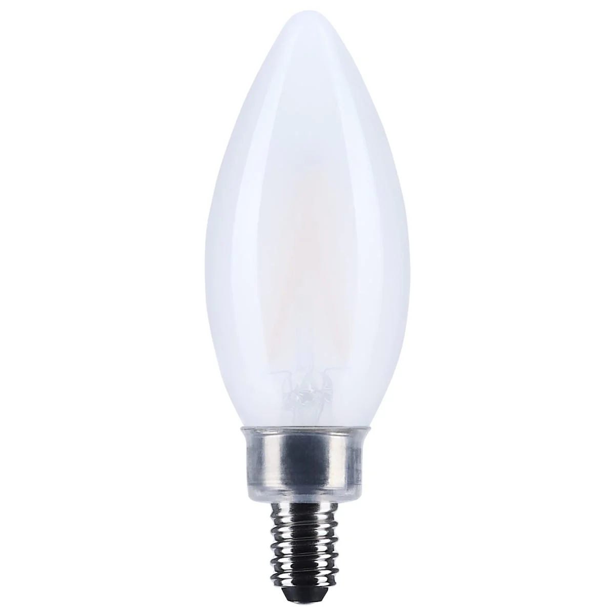 Satco 3w B11 LED Candle E12 Candelabra base 200Lm 3000K Dimmable Bulb - 25w Equiv