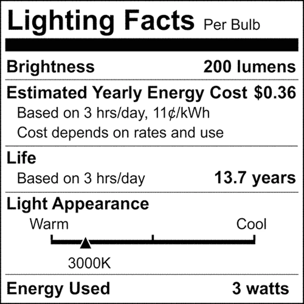 Satco 3w B11 LED Candle E12 Candelabra base 200Lm 3000K Dimmable Bulb - 25w Equiv - Image 4