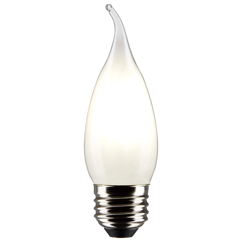 Satco 3w CA10 LED 2700K Medium Base Frosted Dimmable - 25w equiv