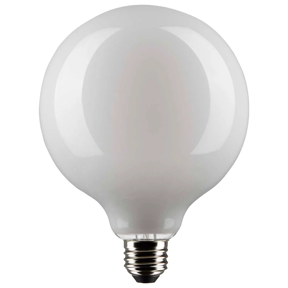 Satco 4.5w G40 Globe Filament LED 2700K Medium Base White Dimmable - 40w equiv