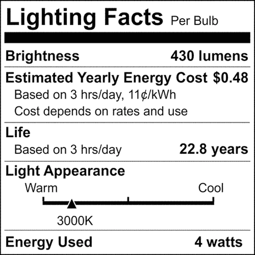 Satco 4.5w T6 LED 120v G8 Base 3000k Clear Finish Bulb - Image 7