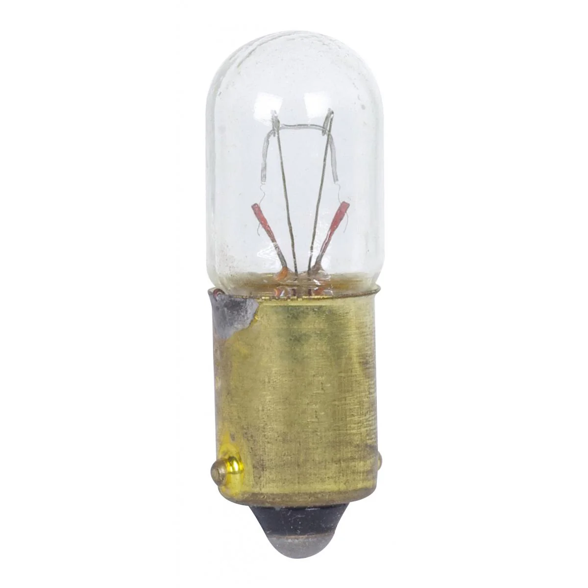Satco 4.76w T3.25 miniature BA9s Miniature Bayonet base 28v Clear Bulb