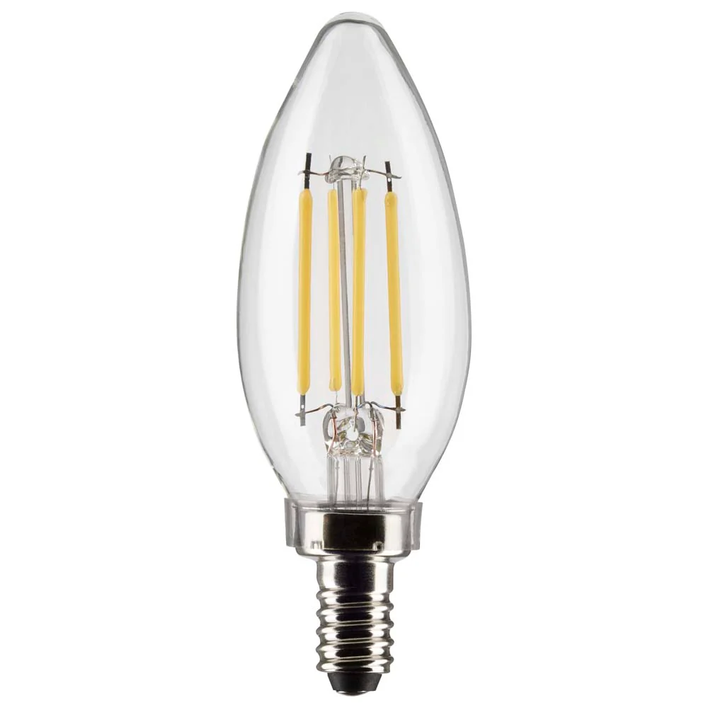 Satco 4w B11 LED 3500K Candelabra Base Dimmable - 40w equiv