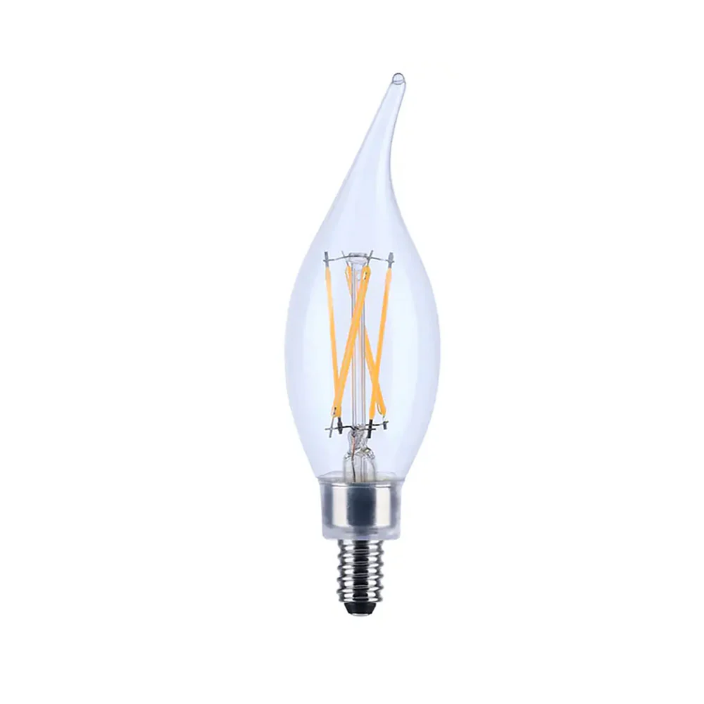 Satco 4w CA10 LED 4000K Candelabra Base Dimmable - 40w equiv