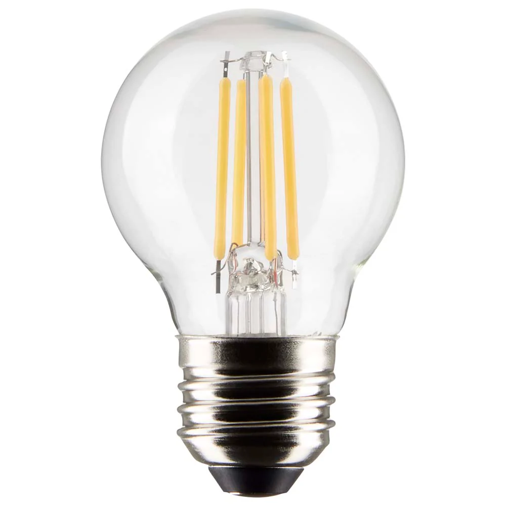 Satco 4w G16.5 Globe Filament LED 2700K Medium Base Dimmable - 40w equiv