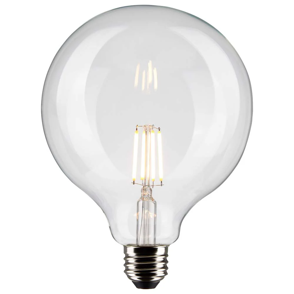 Satco 4w G40 Globe Filament LED 2700K Medium Base Dimmable - 40w equiv - Image 2