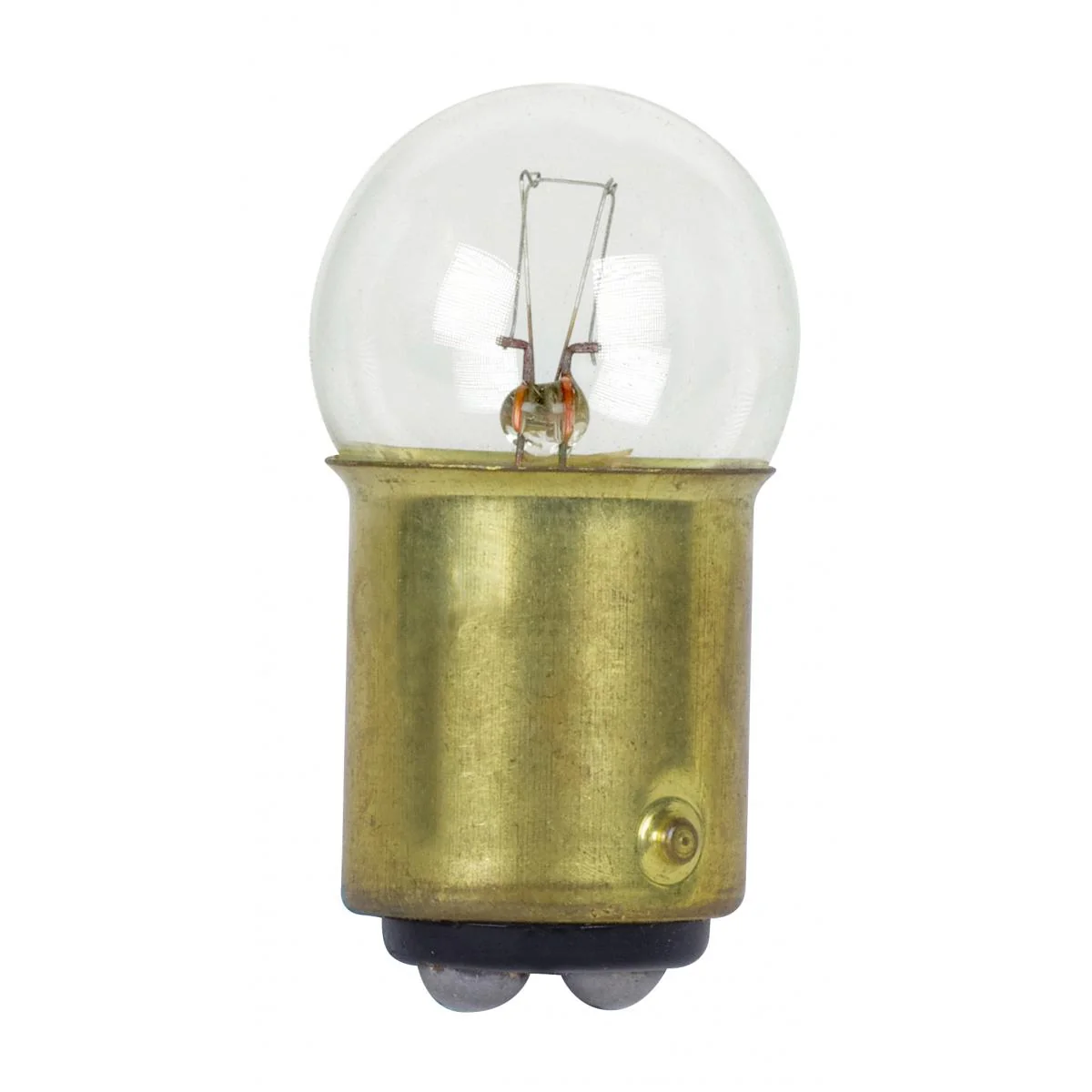 Satco 5.44w G6 miniature BA15d Double Contact base 34v Clear Bulb