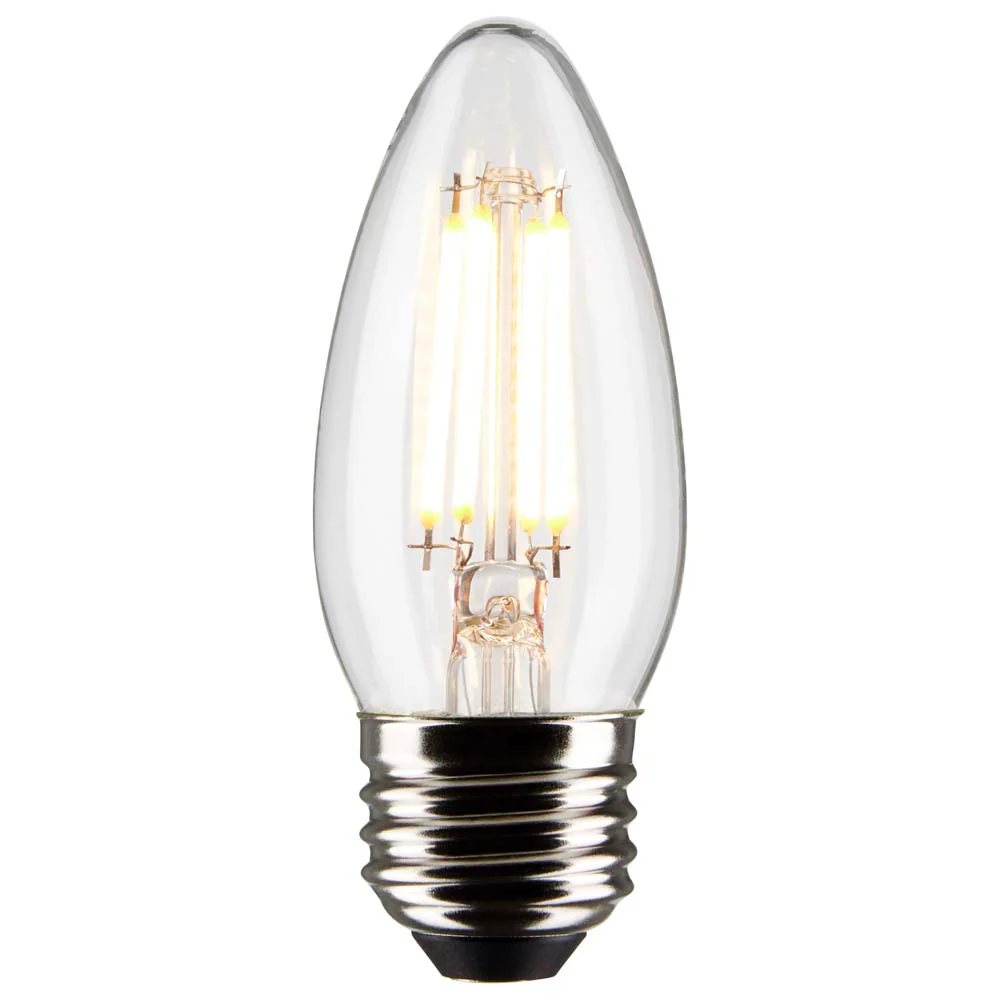 Satco 5.5w B11 LED 4000K Medium Base Dimmable - 60w equiv