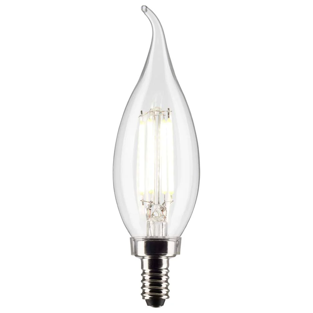 Satco 5.5w CA10 LED 3000K Candelabra Base Dimmable - 60w equiv - Image 2