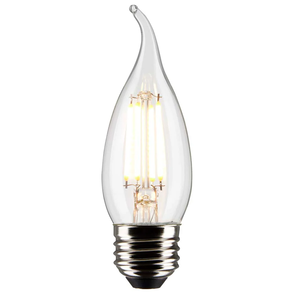 Satco 5.5w CA10 LED 4000K Medium Base Dimmable - 60w equiv