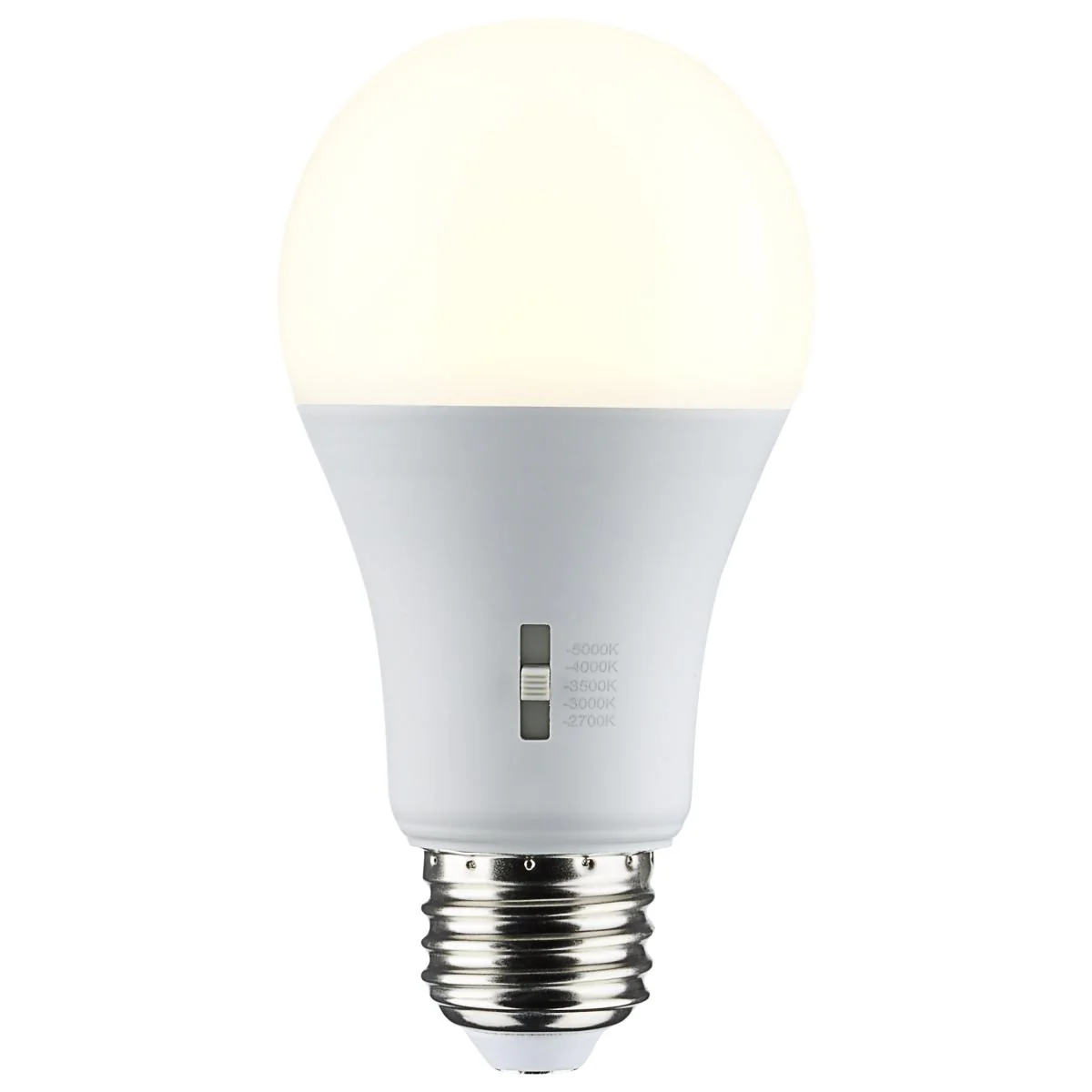 Satco 5w A19 LED Medium Base 120v CCT Selectable White Finish Bulb - Image 2