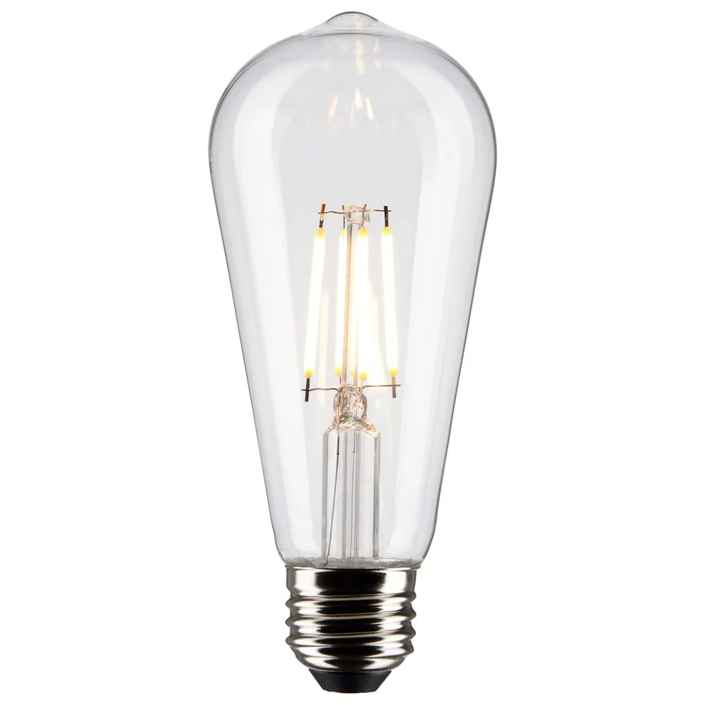Satco 5w ST19 LED 3000K Medium Base Dimmable - 40w equiv - Image 2