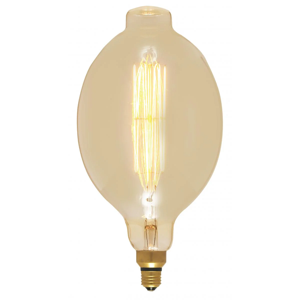 Satco 60w BT56 Incandescent vintage style E26 Base 120v 2200K Amber Finish Bulb