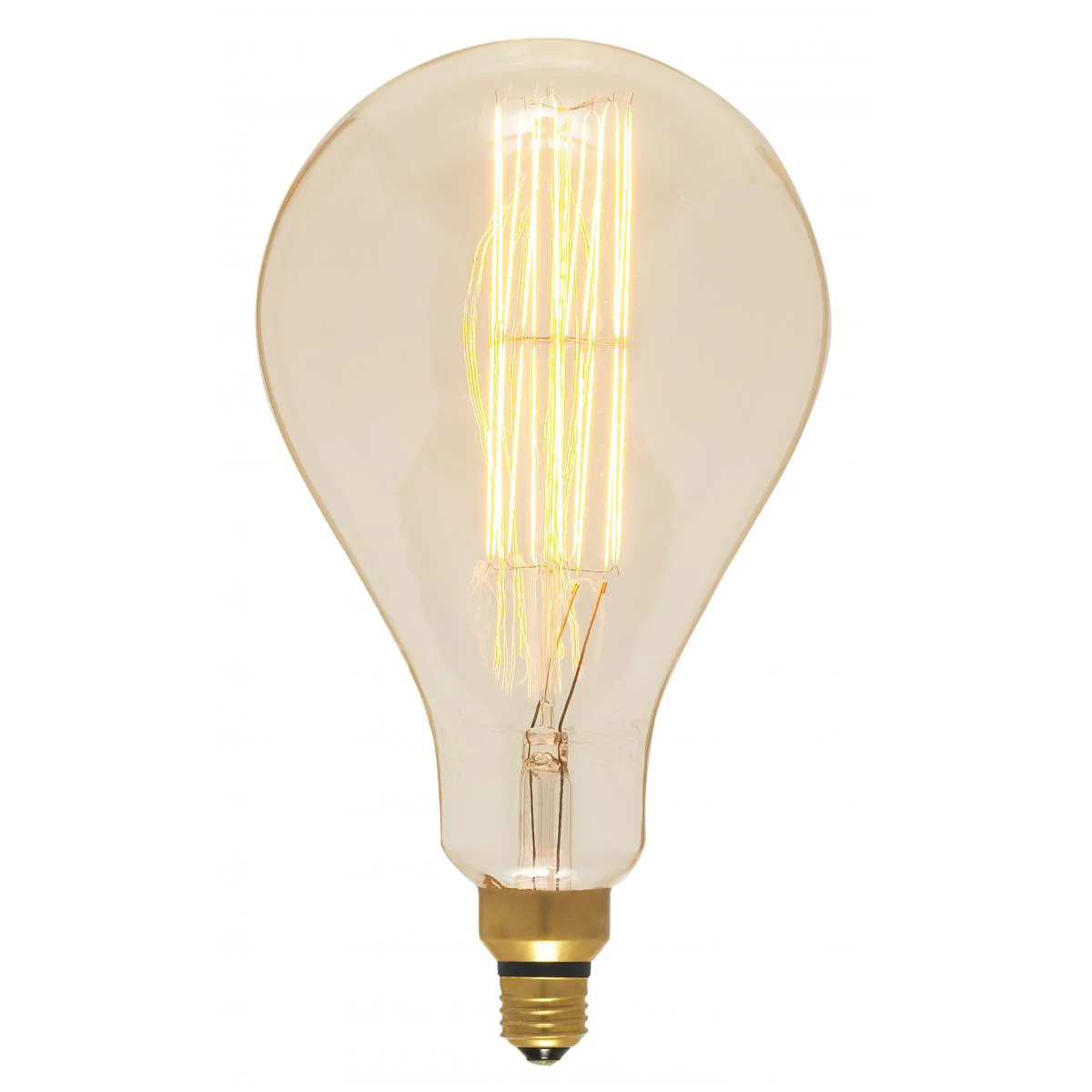 Satco 60w PS52 Incandescent vintage style E26 Base 120v 2200K Amber Finish Bulb