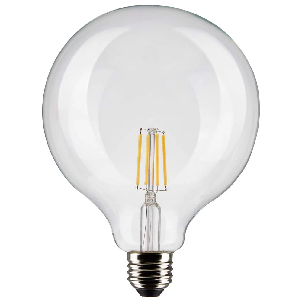 Satco 6w G40 Globe Filament LED 4000K Medium Base Dimmable - 60w equiv
