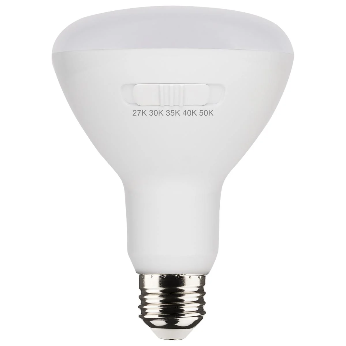 Satco 8.5w BR30 LED 120v CCT Selectable 90 CRI White Finish Bulb