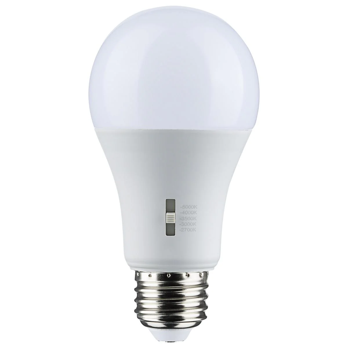 Satco 8.8w A19 LED Medium Base 120v CCT Selectable White Finish Bulb