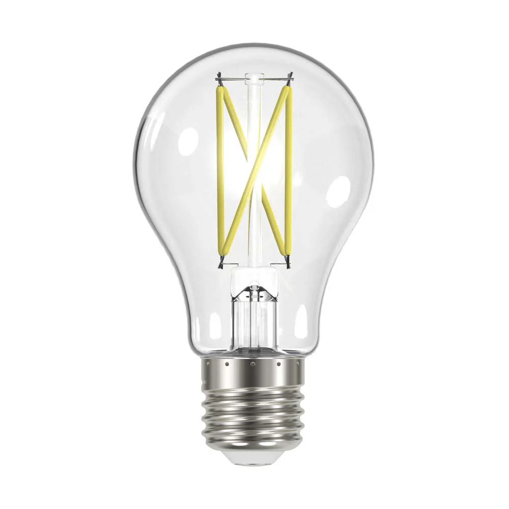 Satco 8w LED Bulb A19 Clear Finish 4000K - 60w-equiv