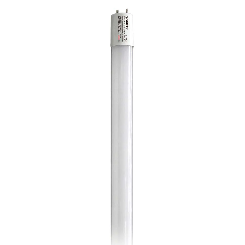 Satco 9W 2Ft T8 LED Tube 5000K 1150LM G13 Base Ballast Bypass