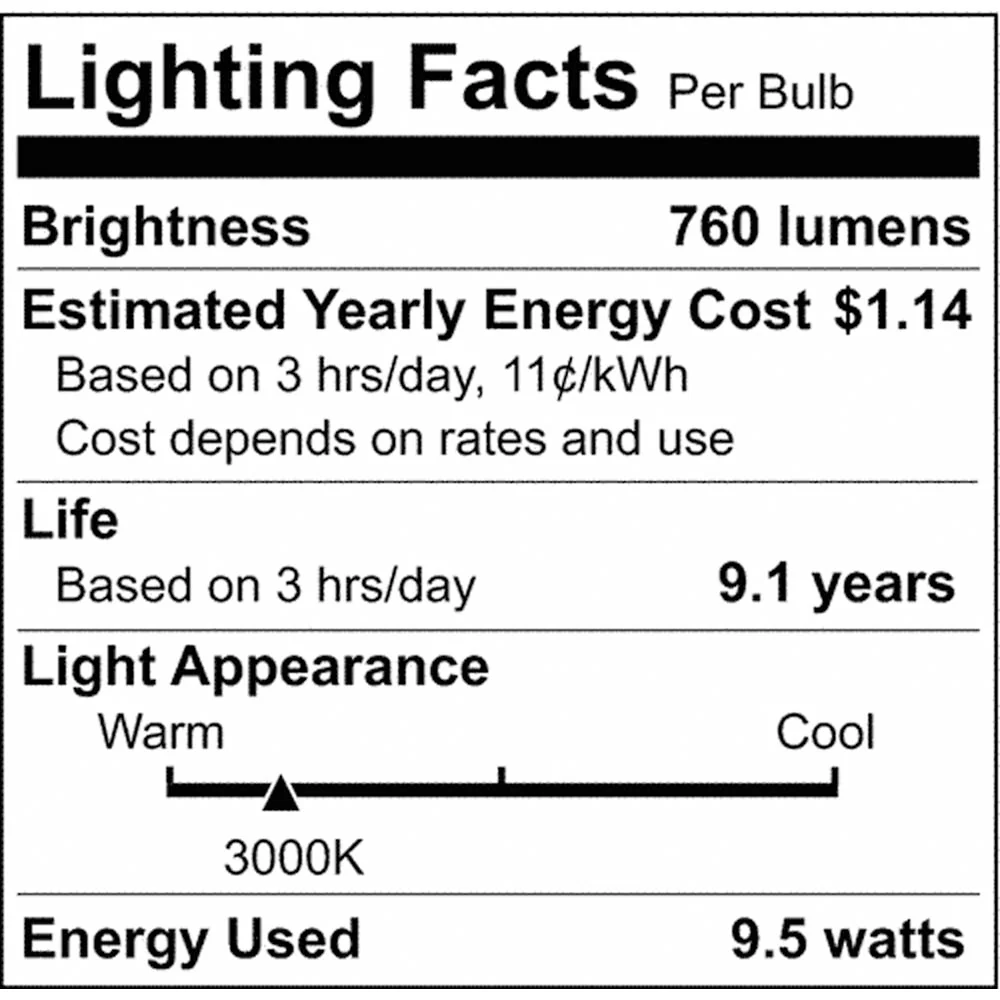 10Pk - Satco 9.5w 120v A19 LED bulb Frosted E26 Medium Base 3000k - 60w-equiv - Image 5