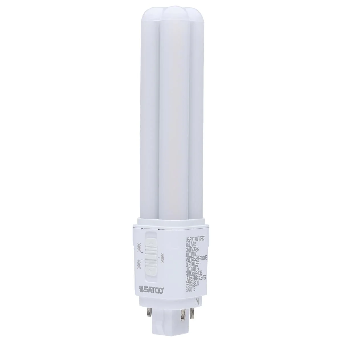 Satco 9.5w LED PL CCT Selectable G24q Base