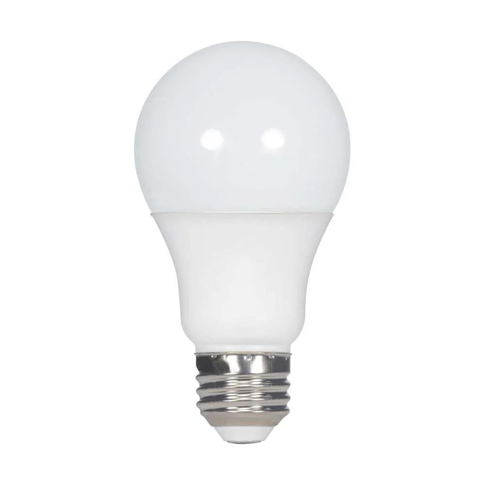 100Pk - Satco 9w 120v A19 LED Bulb Frosted E26 Medium Base 4000k - 60w-equiv - Image 4