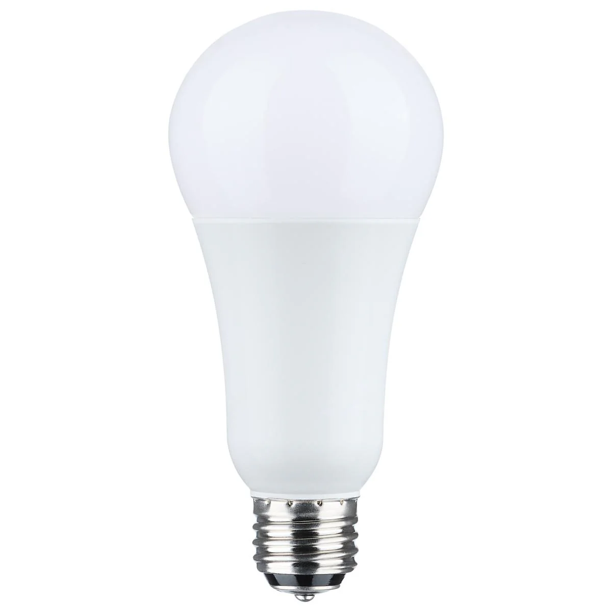 Satco A21 LED 3-Way Lamp Wattage Tunable 4000K E26d Double Contact Base 120v