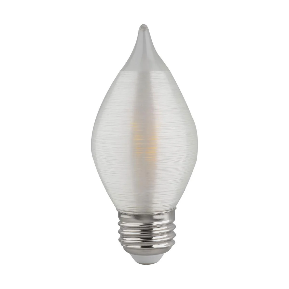 Satco S23413 4w C15 LED Satin Spun Clear 120v Medium Base 300lm 2700k bulb