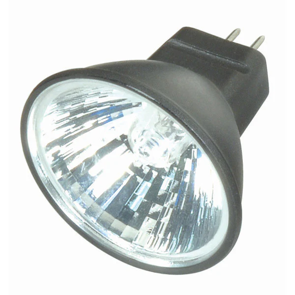 Satco S4174 FTH 35W 12V MR11 Narrow Flood Black Back light bulb